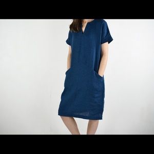 Meetra Linen Dress / Etsy / Small / Cute pockets!